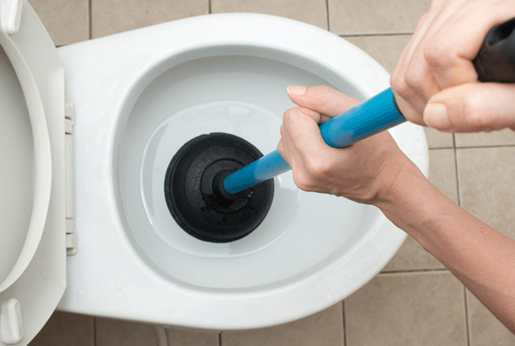 Why Does My Toilet Not Flush Properly - Partially blocked toilet bowl