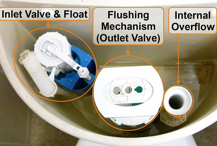 toilet tank fill valve leak